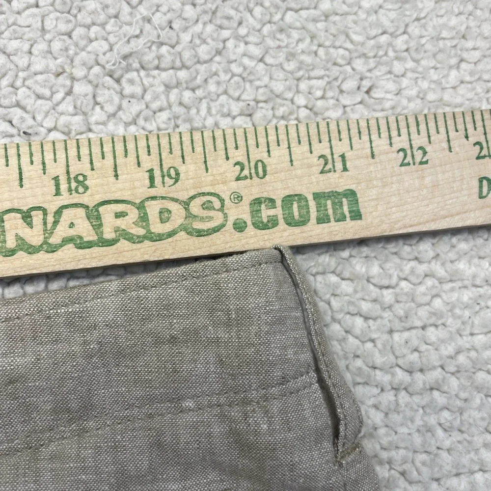 J.Crew Pants Mens 38x32 Beige Linen Drawstring Cuffed Relaxed Trousers Straight